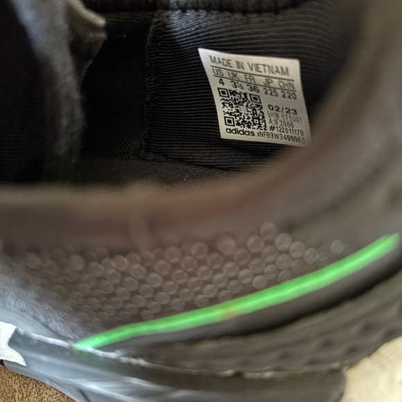 Adidas Kids Originals NMD G1 Running Shoes Sneakers Lace Up Black Green Size 4 - Picture 5 of 12